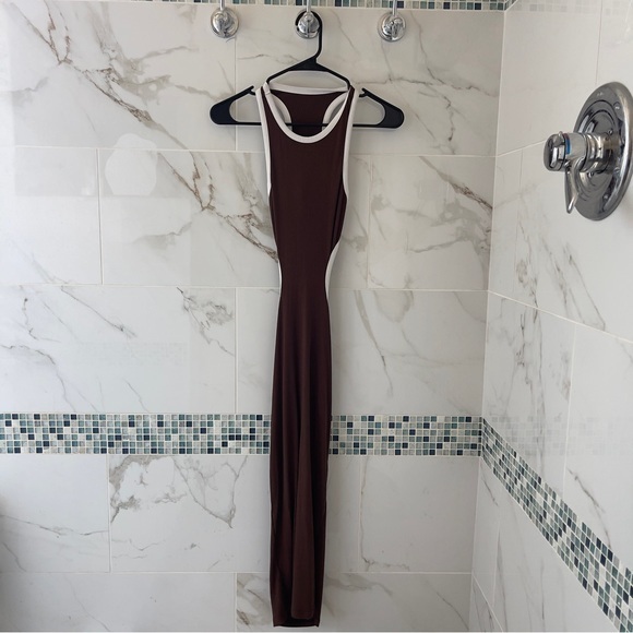 AMAZON | RIBBED CUT OUT MAXI DRESS - Picture 6 of 9